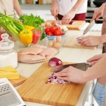 Aulas de culinária para o casal