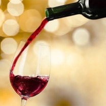 Garrafa de vinho para o casal